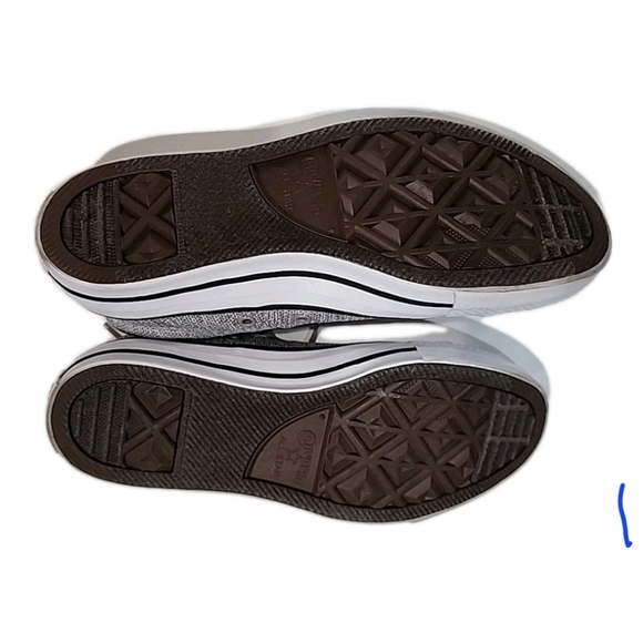 Converse All Star Sneaker Women Sz 8 Gray Textile Low-Top Lace-Up Skate Shoe - Picture 7 of 8